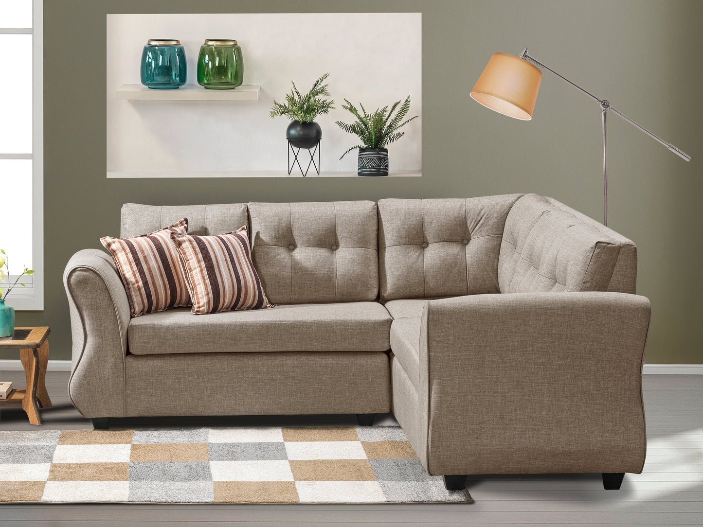 Sofa Seccional Chevette - Beige