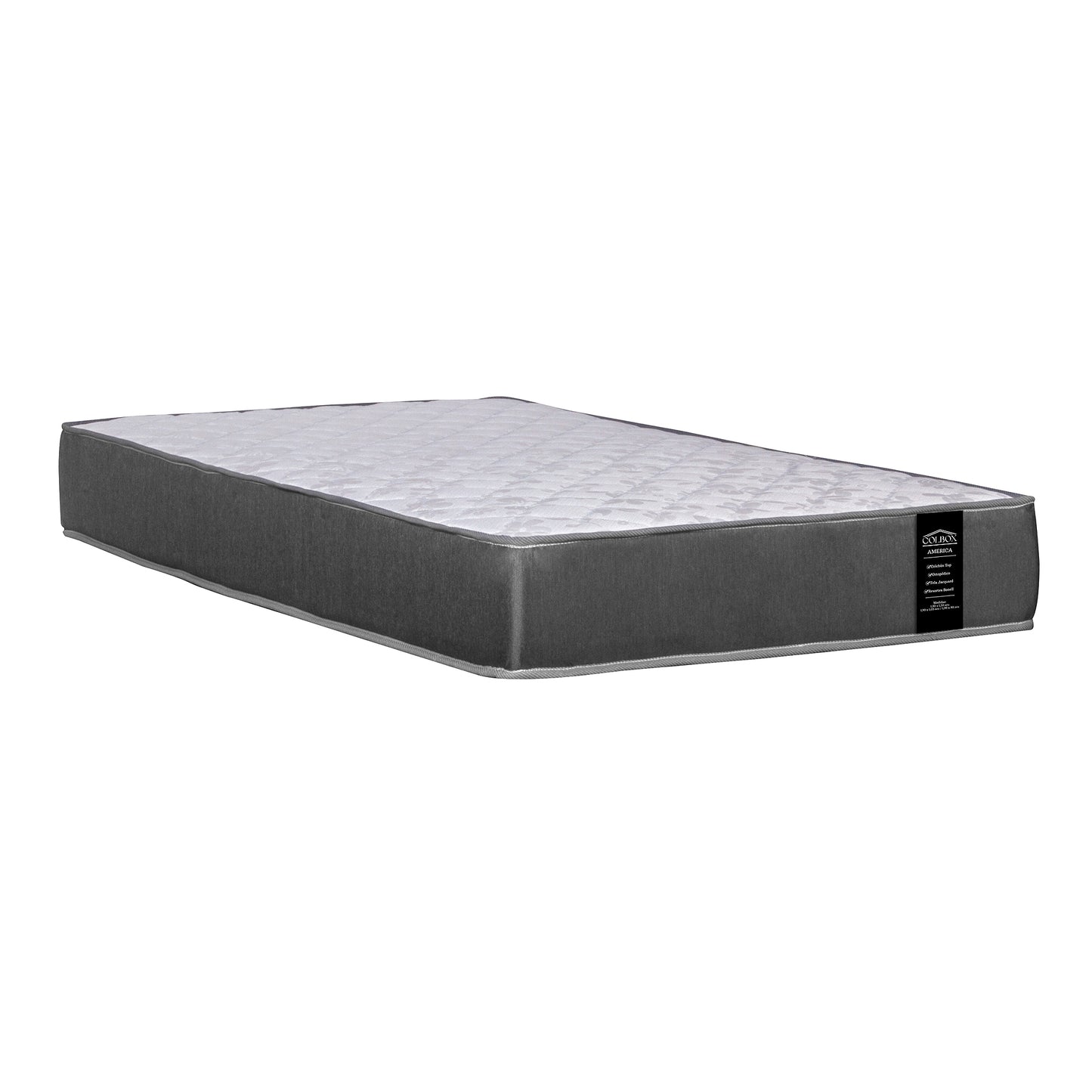 Colchón América 1.5 Plazas Gris