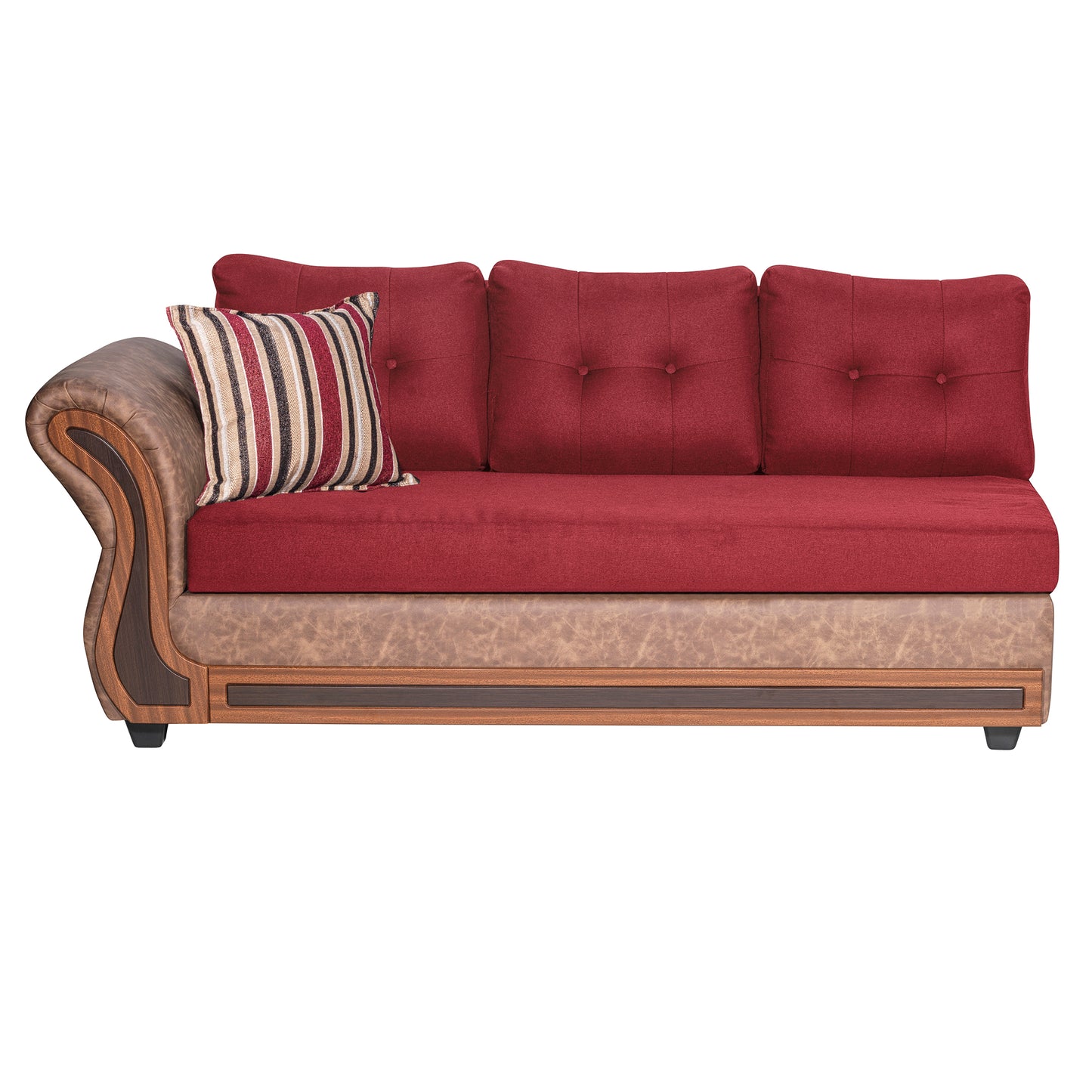 Sofa Seccional Capri - Burdeo