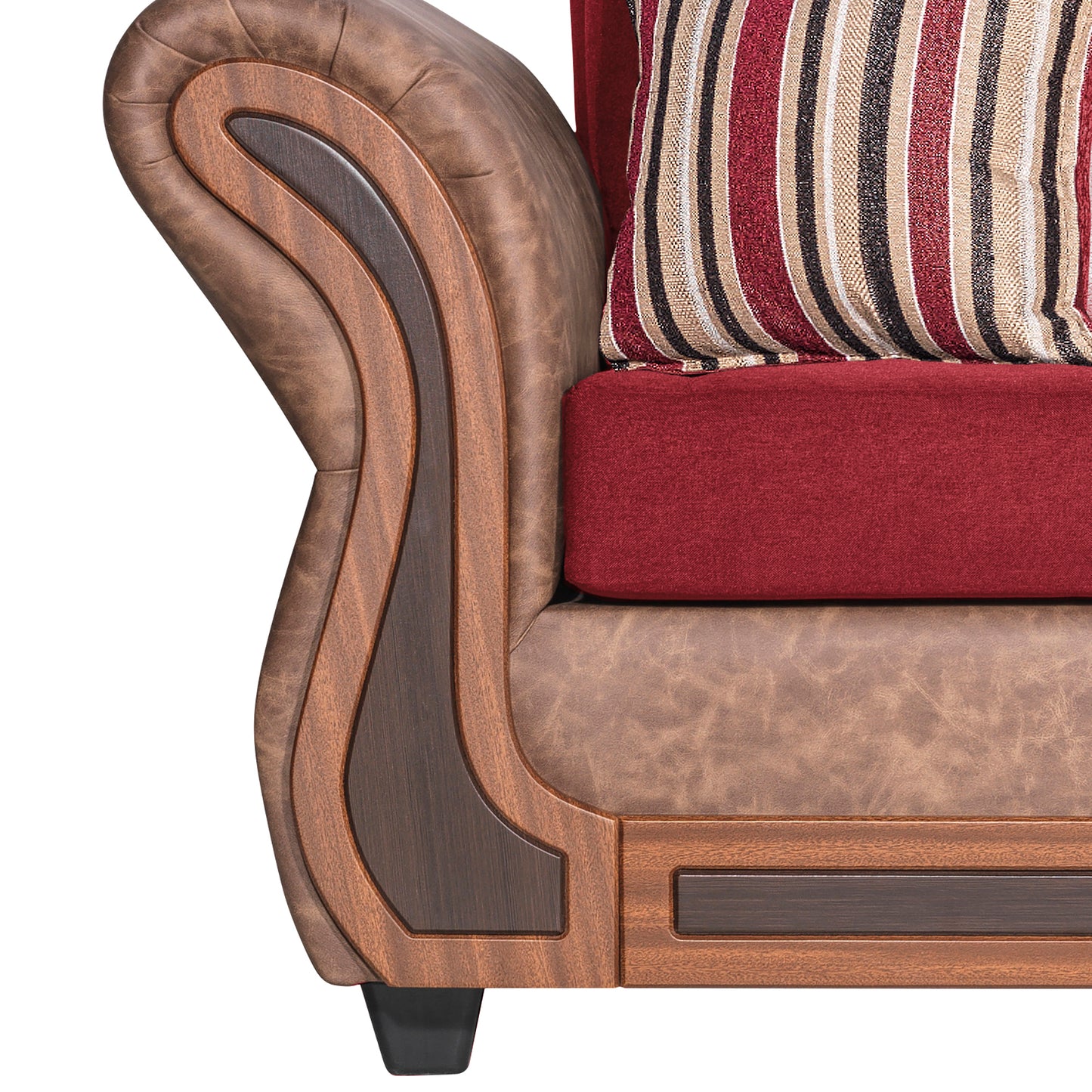 Sofa Seccional Capri - Burdeo
