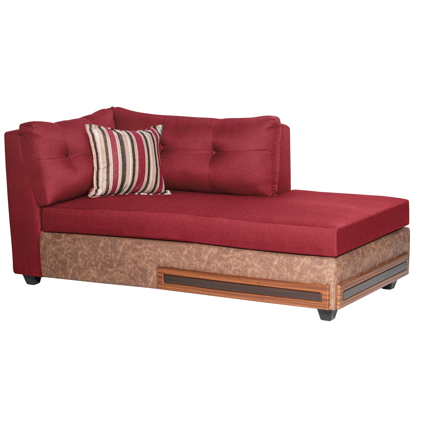 Sofa Seccional Capri - Burdeo