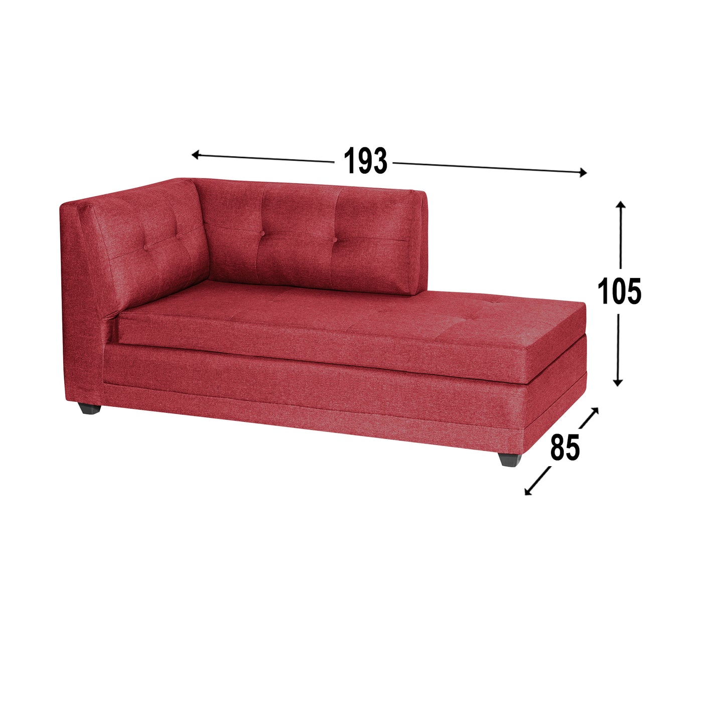 Sofa Seccional Malibu - Burdeo