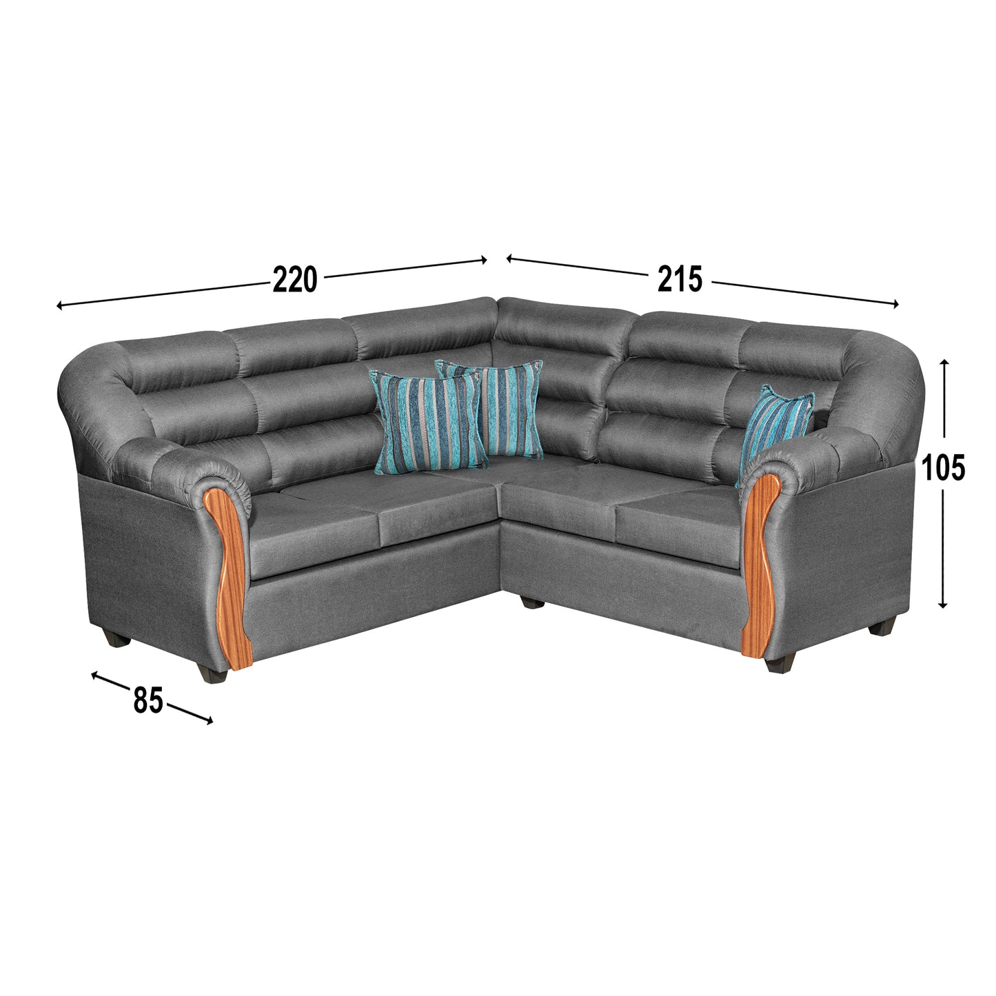 Sofa Seccional Navara - Gris