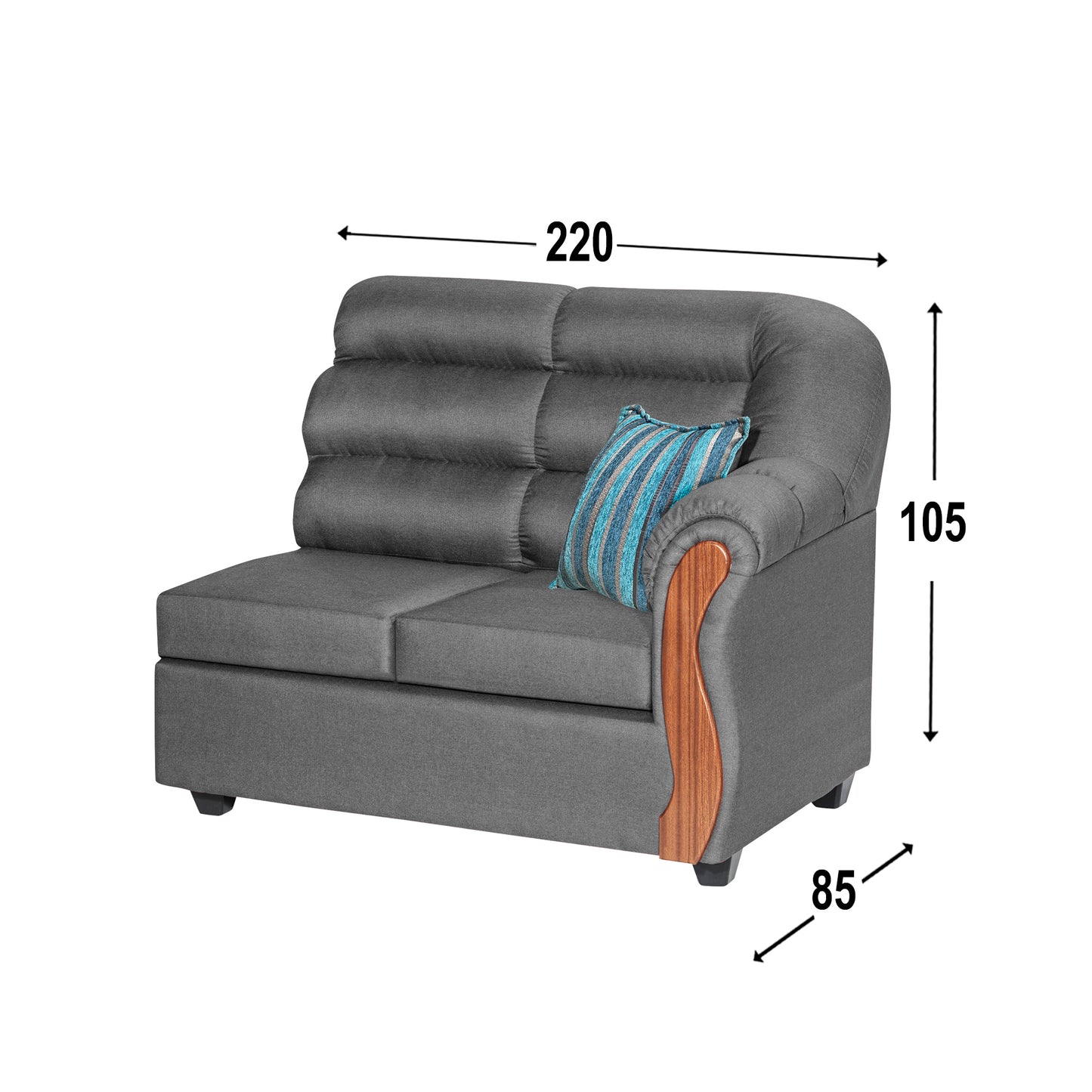 Sofa Seccional Navara - Gris