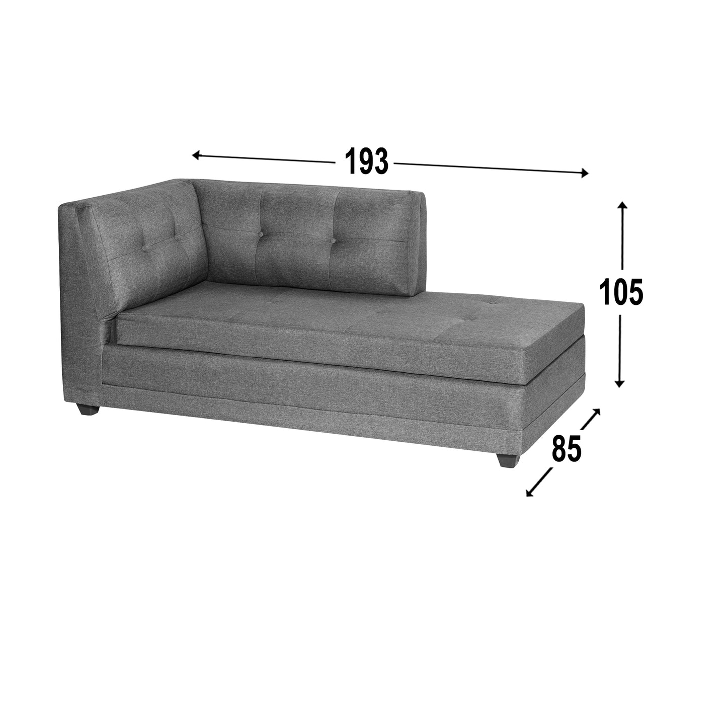 Sofa Seccional Malibu - Gris