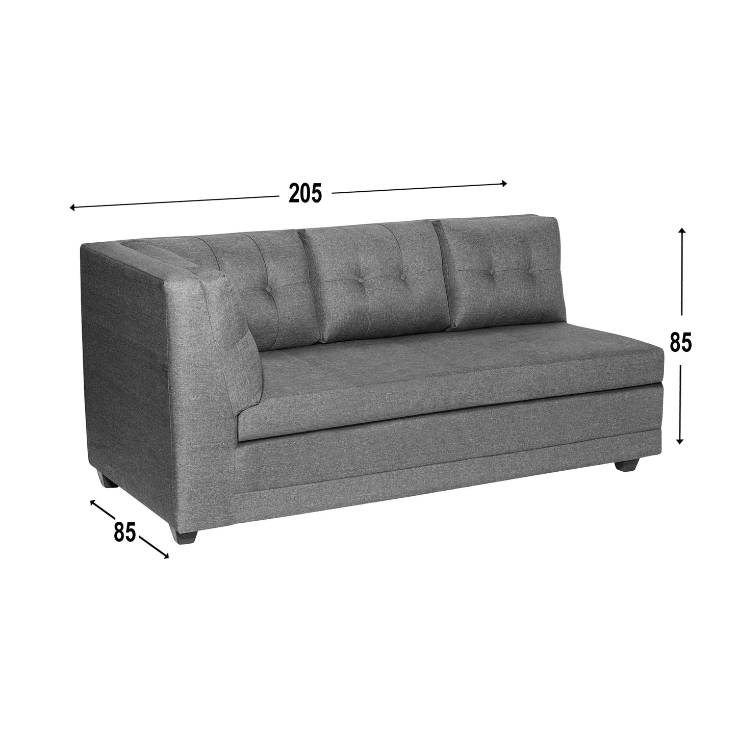 Sofa Seccional Malibu - Gris