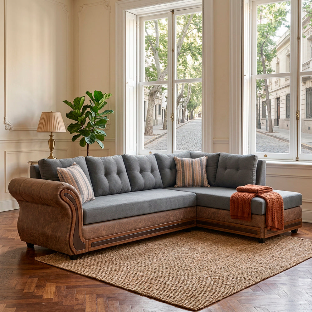 Sofa Seccional Capri - Gris