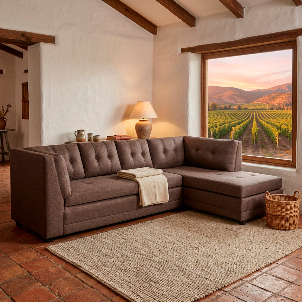 Sofa Seccional Malibu - Chocolate