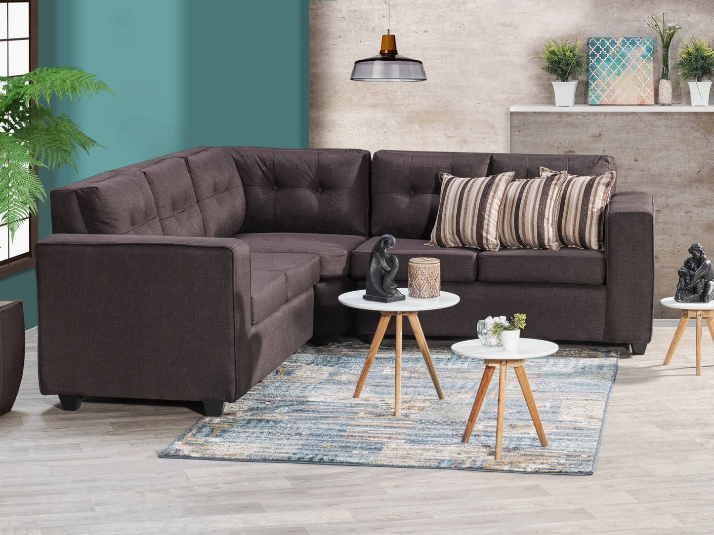Sofa Seccional Vitara - Chocolate