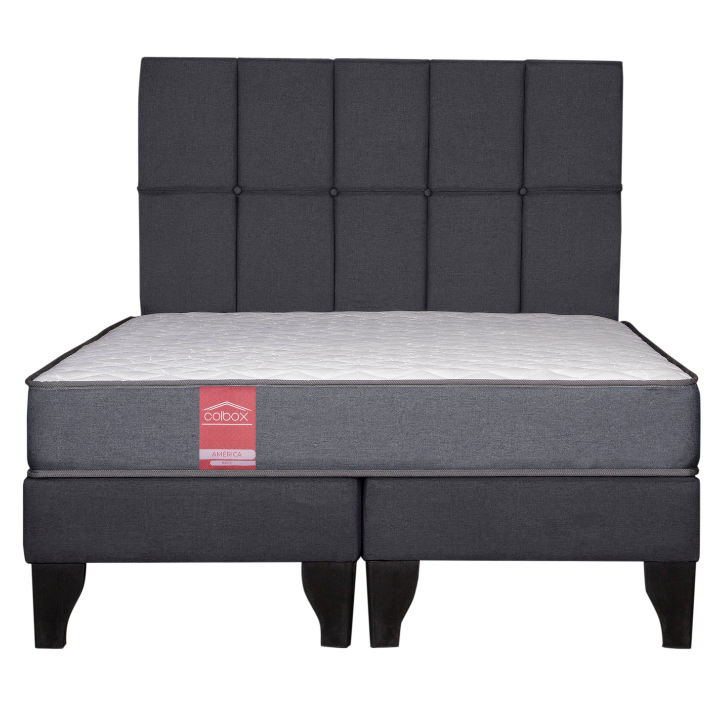 Cama Europea America 2 Plazas + Respaldo
