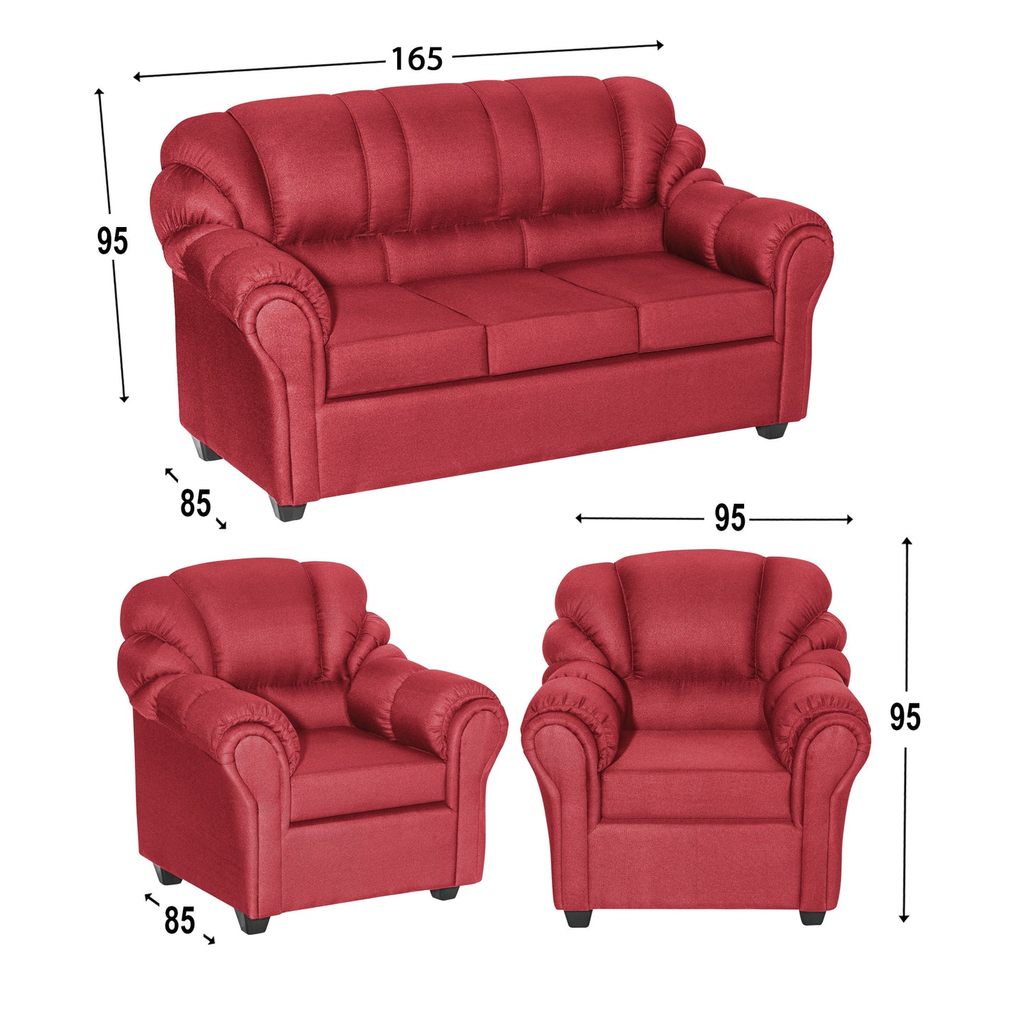 Sofa Living Montana - Burdeo