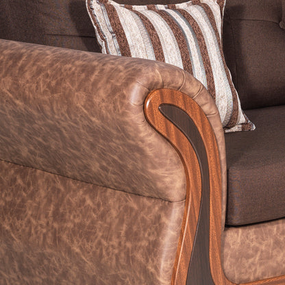Sofa Seccional Capri - Chocolate