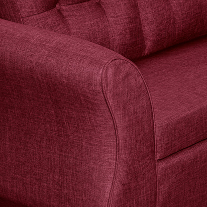 Sofa Seccional Chevette - Burdeo
