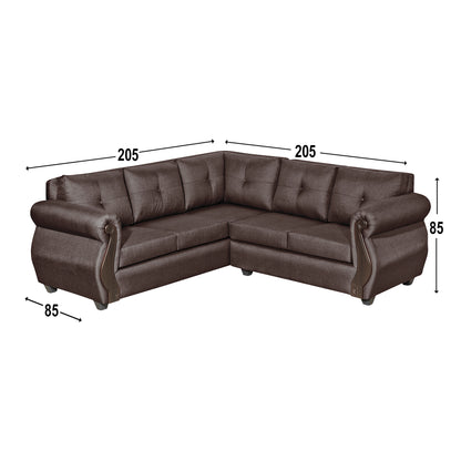 Sofa Seccional Corsa - Chocolate