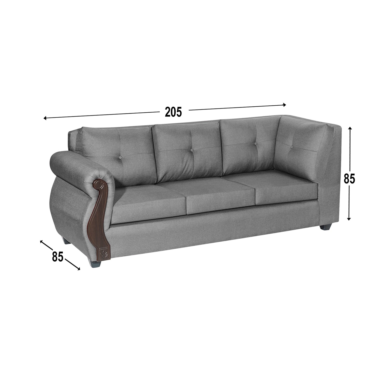 Sofa Seccional Corsa - Gris