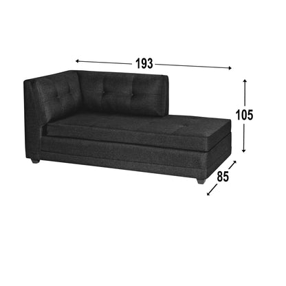 Sofa Seccional Malibu - Negro