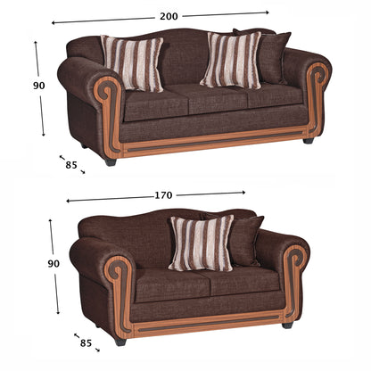 Sofa Living Silverado - Chocolate