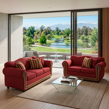 Sofa Living Silverado - Burdeo