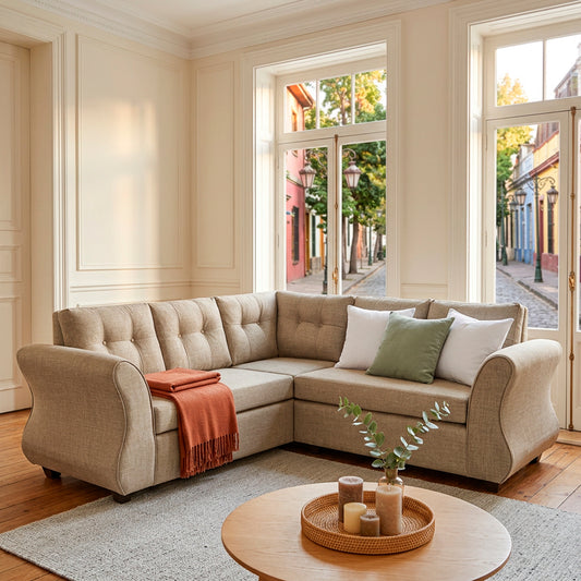Sofa Seccional Chevette - Beige
