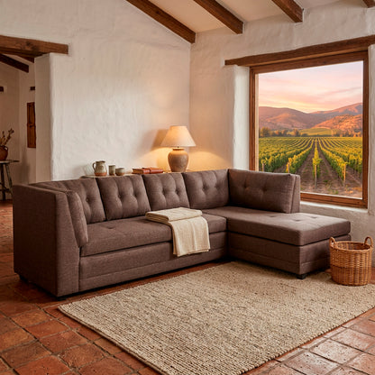 Sofa Seccional Malibu - Chocolate