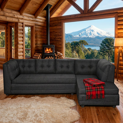 Sofa Seccional Malibu - Negro