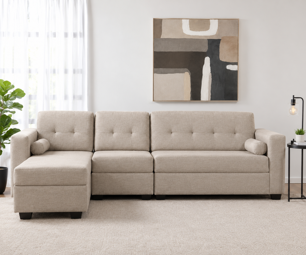 Seccional Boxter Xl Tela - Izquierdo